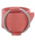 Roze brede armband met gesp