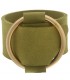 Groene brede armband met gesp