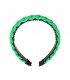 groen gevlochten haarband