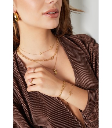 Zilverkleurige armband met als bedel vogels