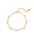 Goudkleurige losse schakelarmband
