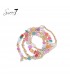 Armband met multicolor kralen en met meerdere strengen