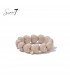 Trendy armband met beige hartjes van Sweet7