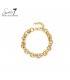 Armband goudkleurig met ronde schakels